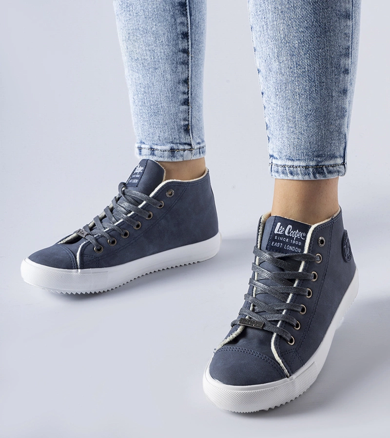 Niebieskie trampki Lee Cooper LCJ-21-31-0611LA