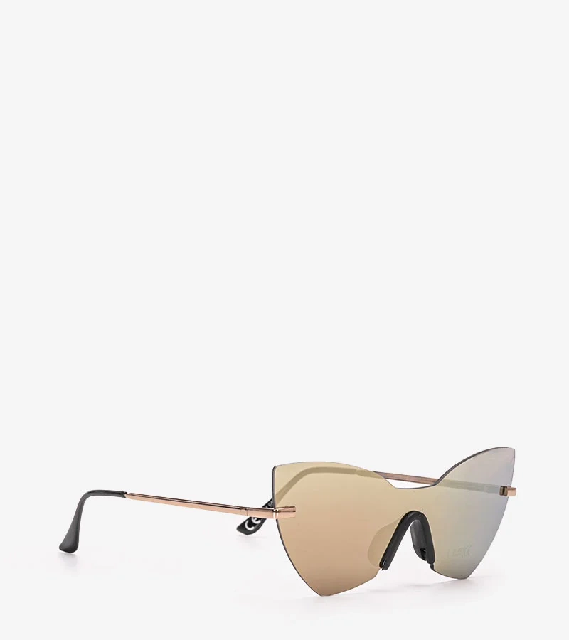 Srebrne okulary przeciwsłoneczne