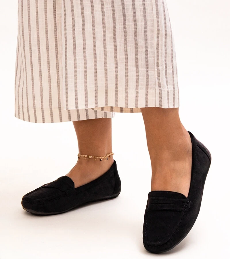 Czarne klasyczne mokasyny