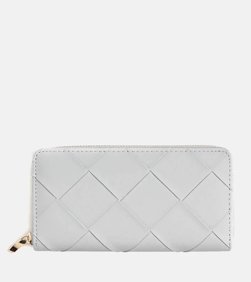 Hers Pikowany szary portfel