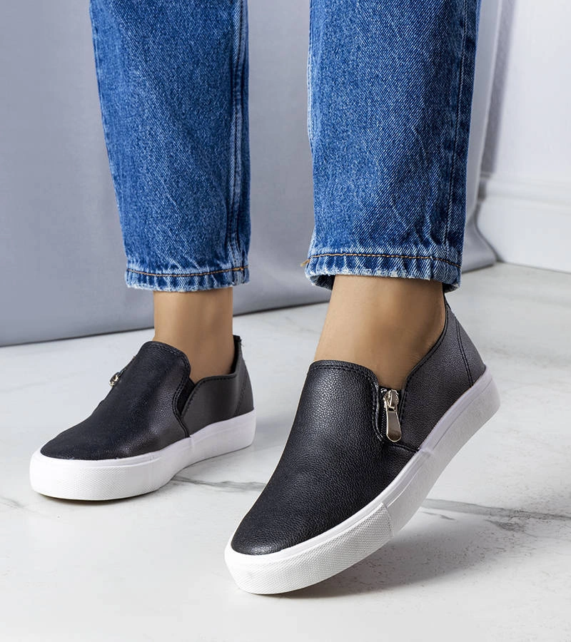 Czarne tenisówki damskie