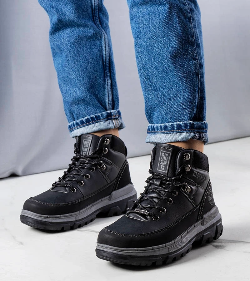 Czarne trapery Big Star KK274222