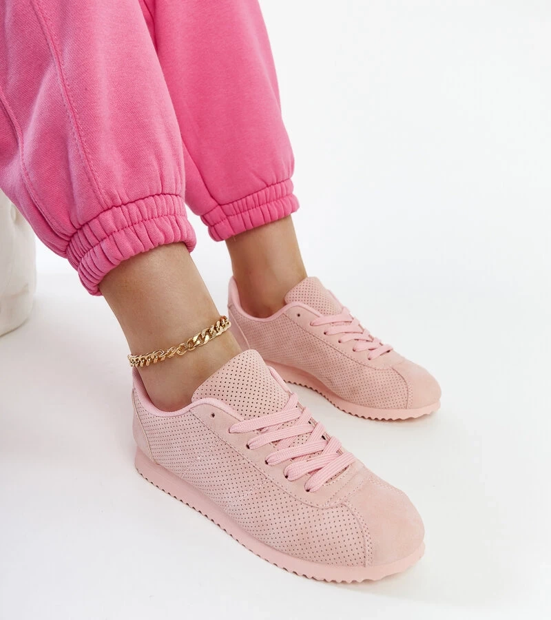 Różowe lekkie sneakersy