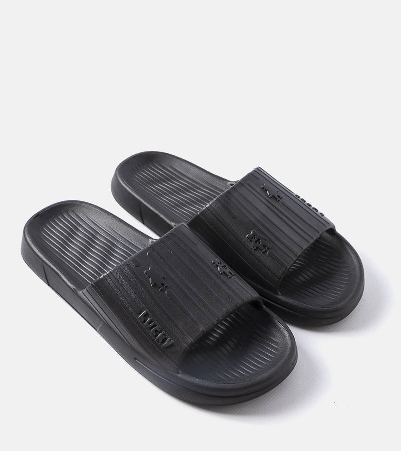 Czarne męskie klapki