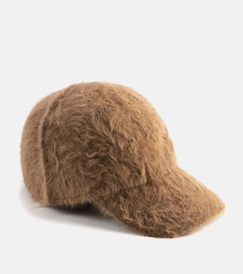 Szara damska czapka z daszkiem