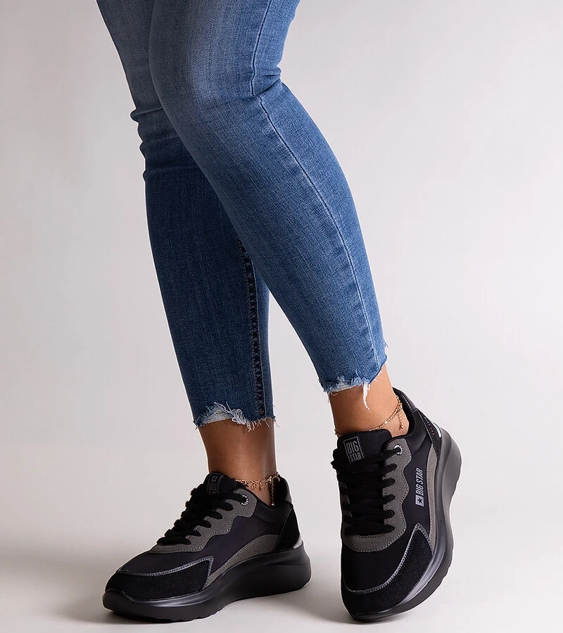Czarne sneakersy Big Star JJ274989