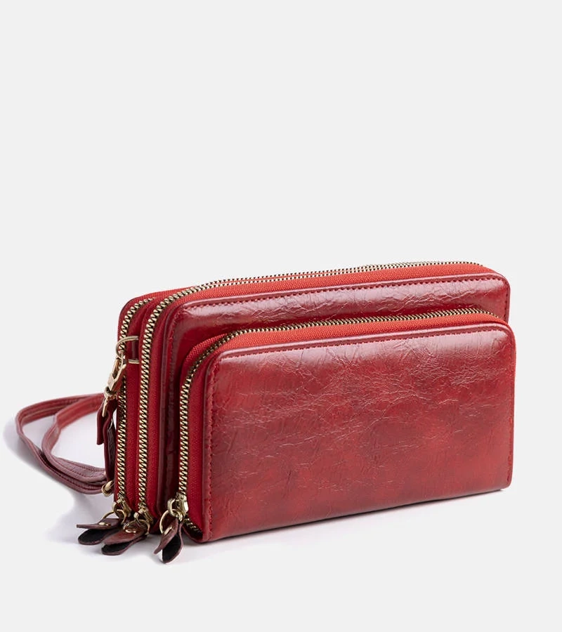 Hers Czerwona torebka typu portfel