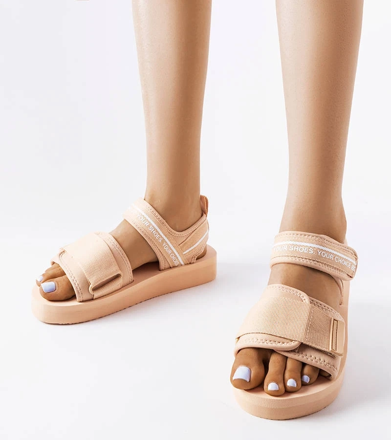 Beżowe piankowe sandały Big Star LL274787