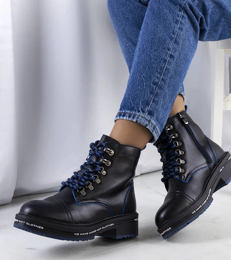 Czarne botki damskie