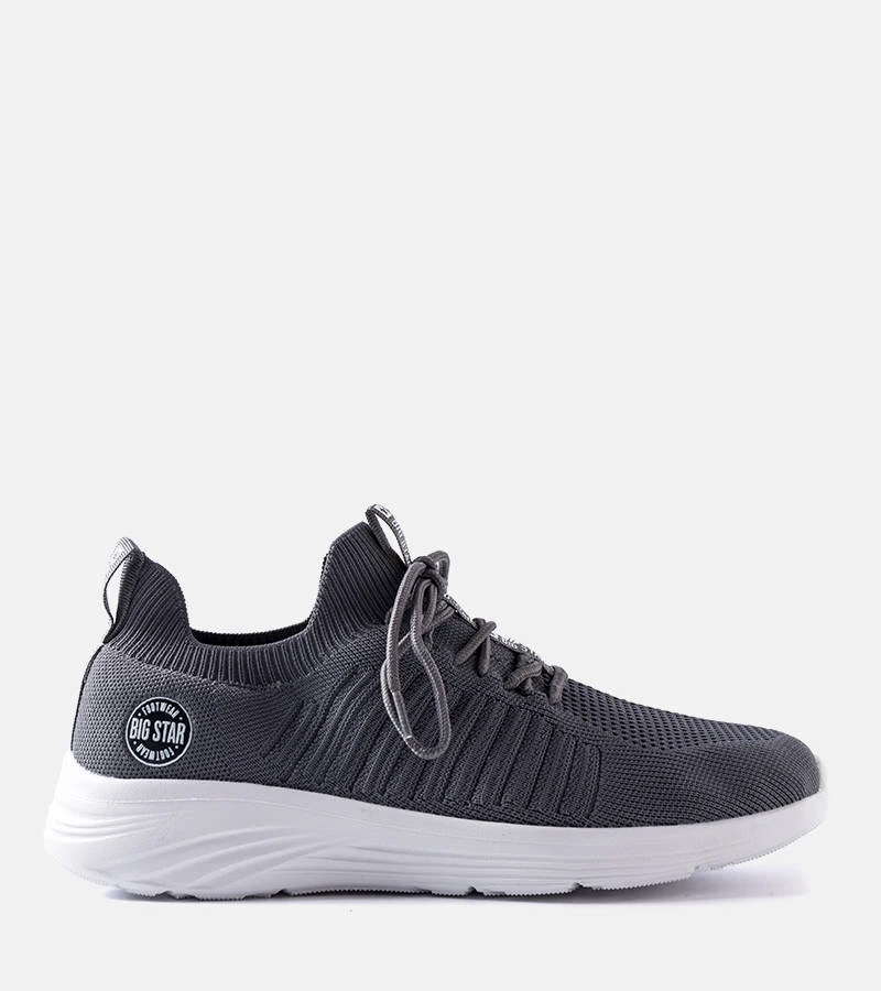 Szare buty męskie Big Star JJ174290