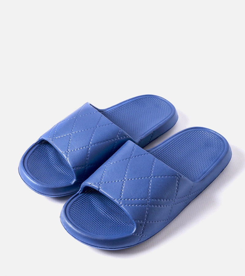 Granatowe męskie klapki