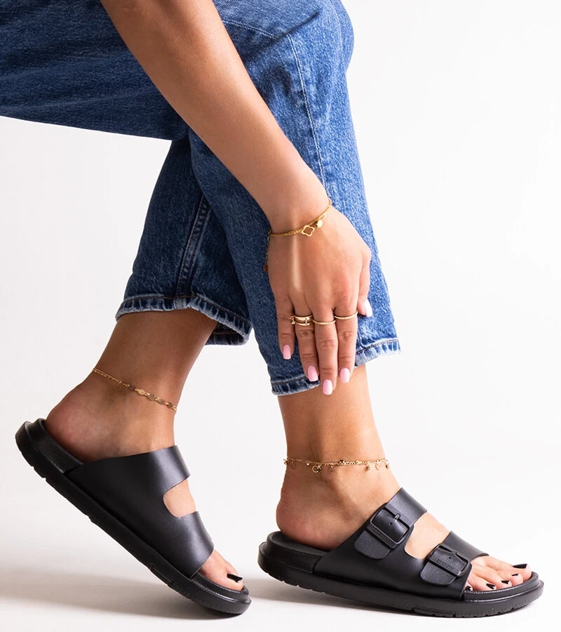 Czarne klapki Big Star NN274A750