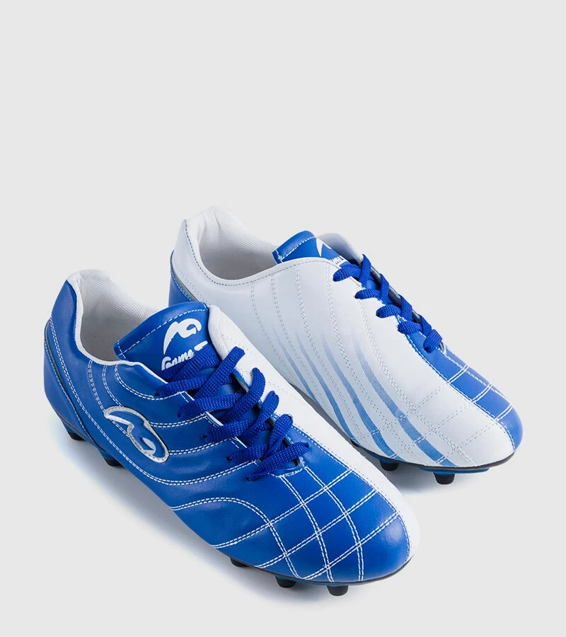 Biało-niebieskie sportowe korki