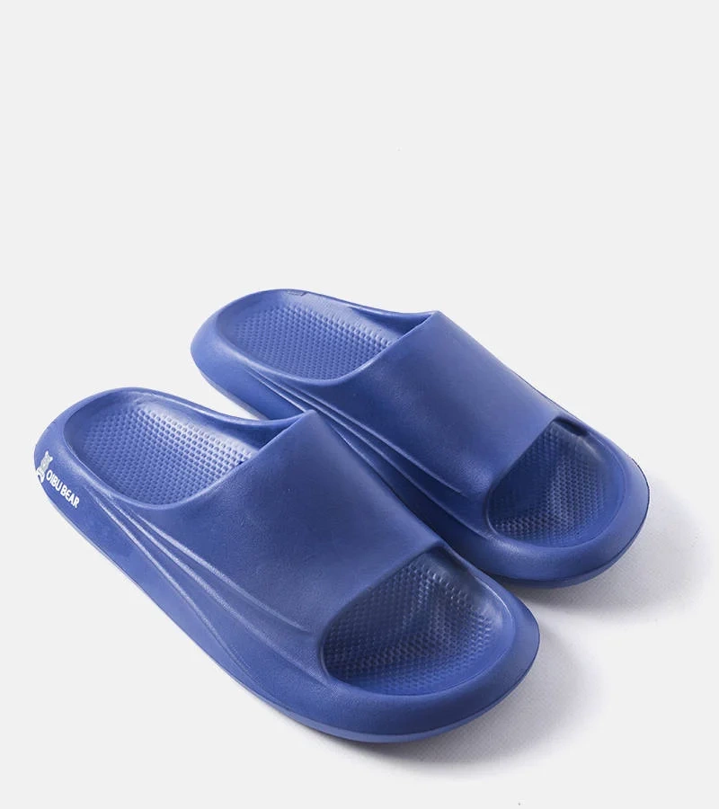 Granatowe męskie klapki