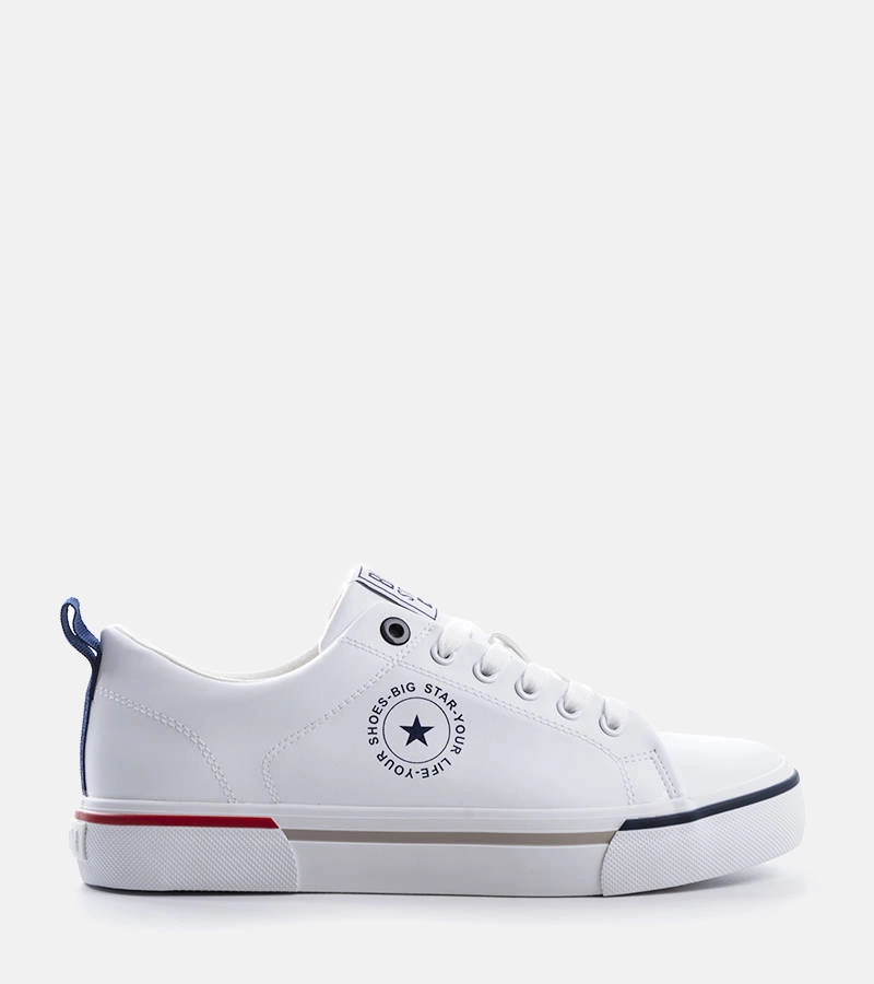 Beżowe sneakersy Big Star LL174209
