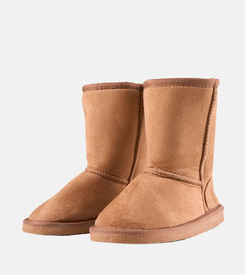 Brązowe zimowe buty dziecięce