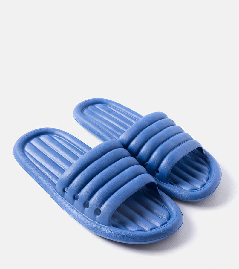 Niebieskie męskie klapki