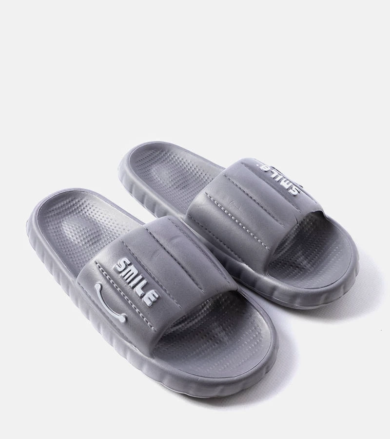 Szare męskie klapki