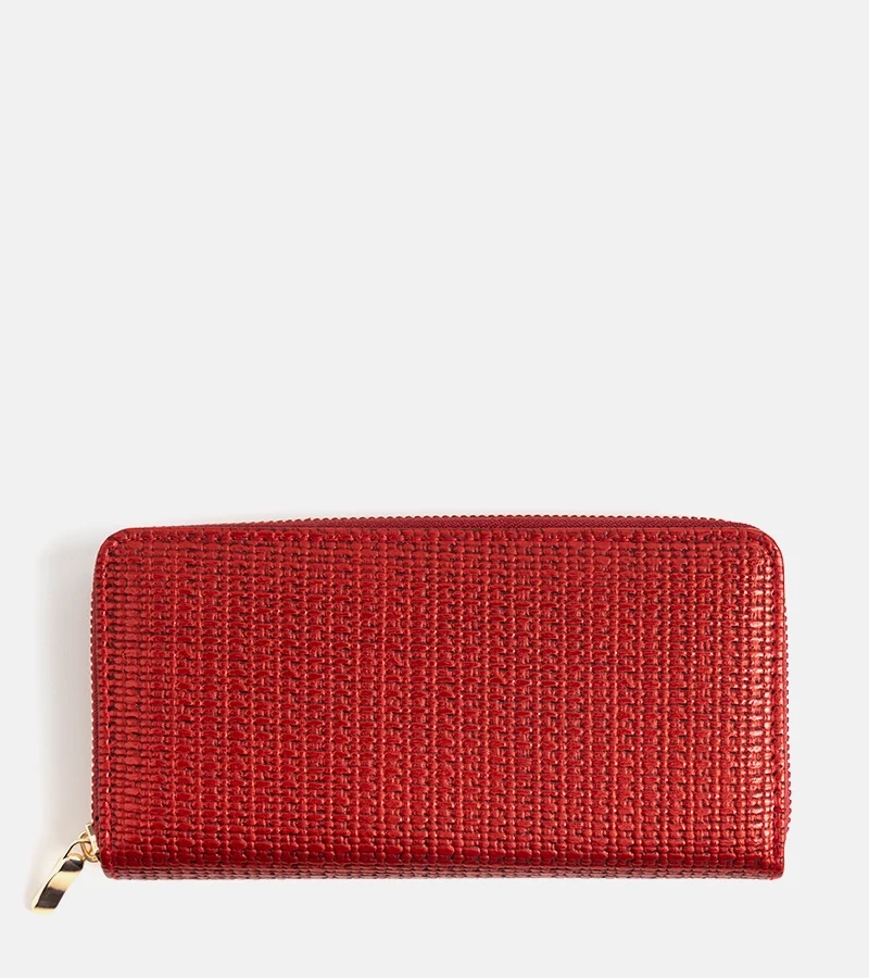 Hers Klasyczny czerwony portfel