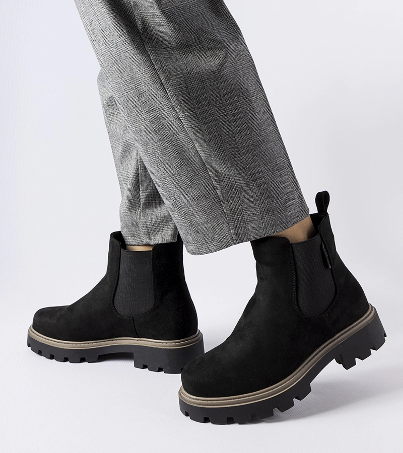 Czarne botki ocieplane Big Star MM274372