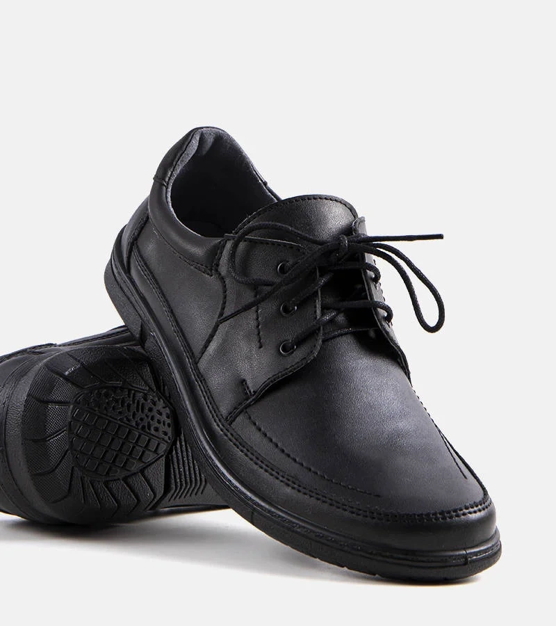 Czarne męskie półbuty