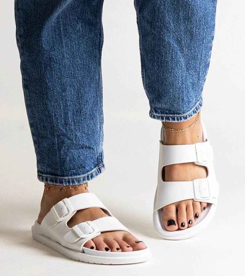 Białe klapki Big Star NN274A751