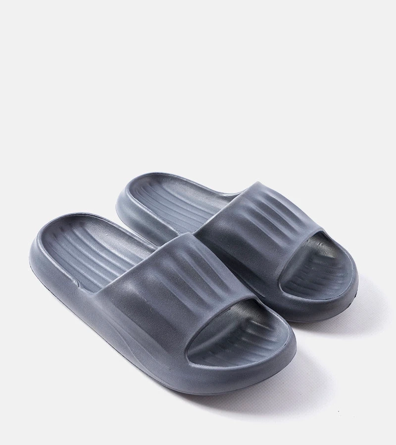 Szare męskie klapki