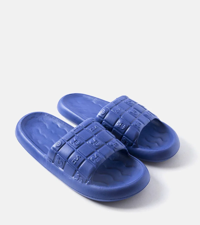 Granatowe męskie klapki