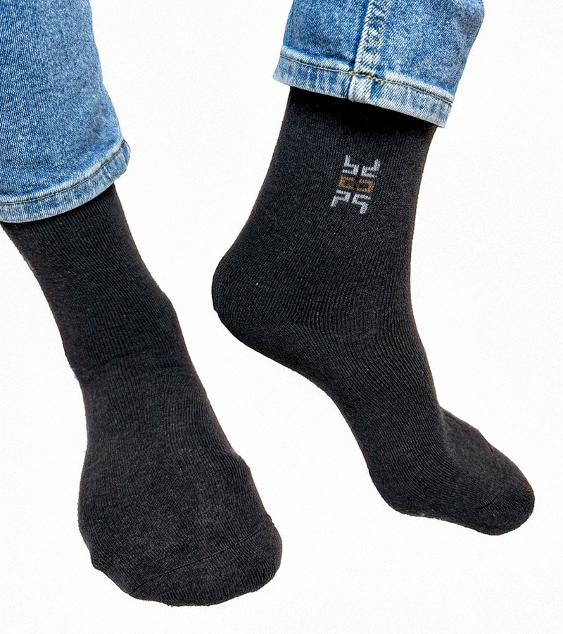 Ciemnoszare męskie ciepłe skarpetki Narus