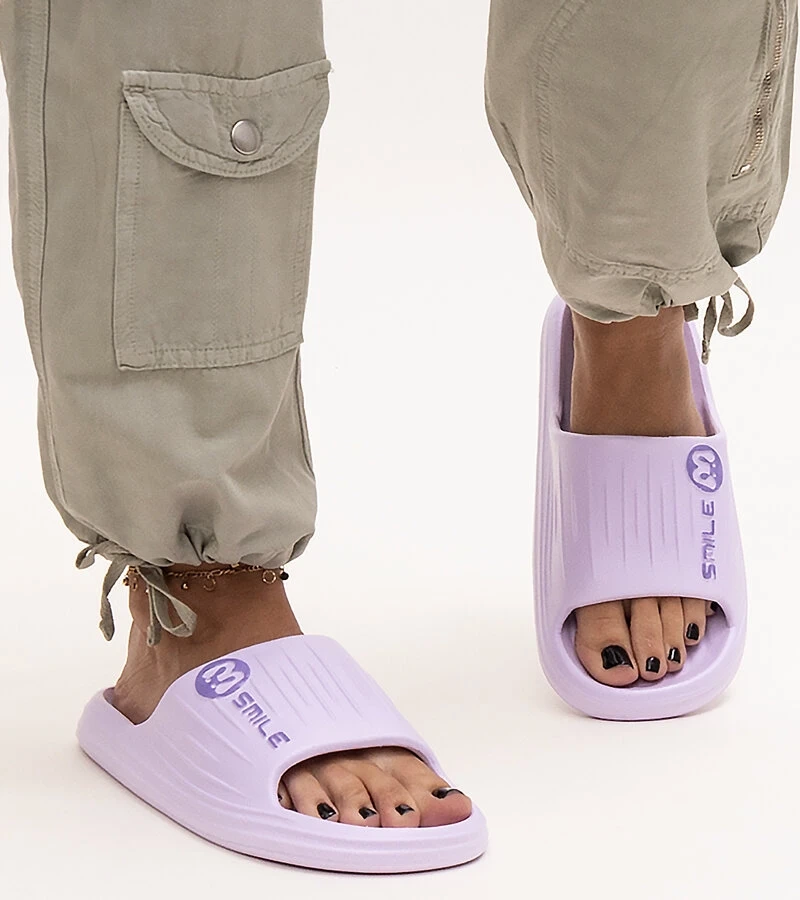 Fioletowe klapki piankowe